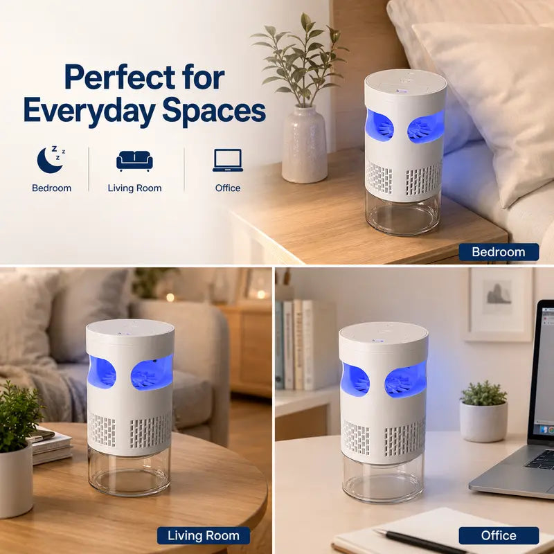360° UV Light Mosquito Trap with Powerful Vortex Suction