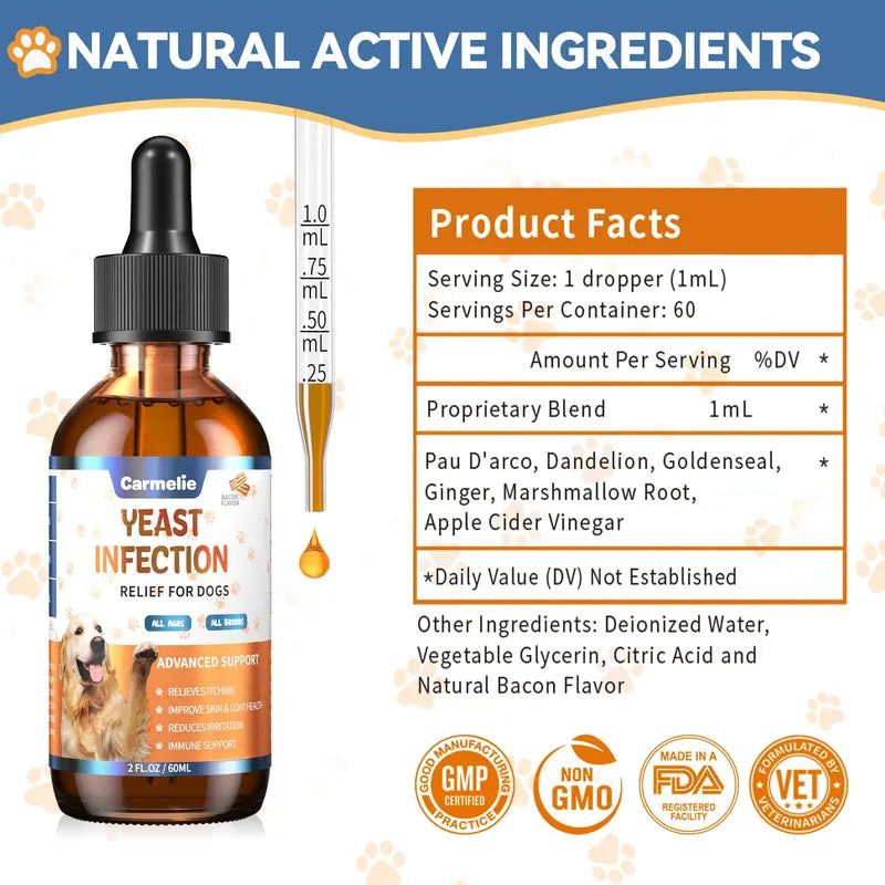 [🎁 BUY 1 GET 1 FREE] Advanced Natural Dog Yeast & Itch Relief Drops