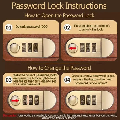 Secure Your Cash & Secrets with 3-Digit Combination Lock Binder