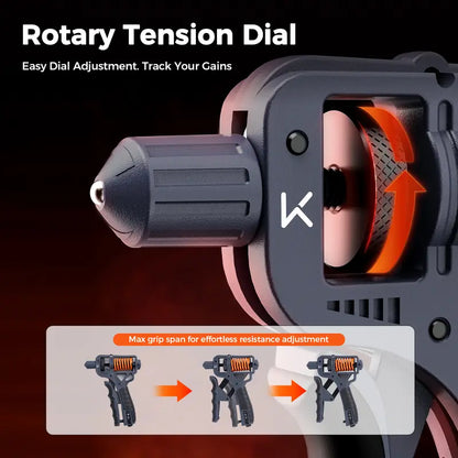H-Shaped Ergonomic Hand Grip Strengthener (10-660 LBS Adjustable Resistance Trainer)