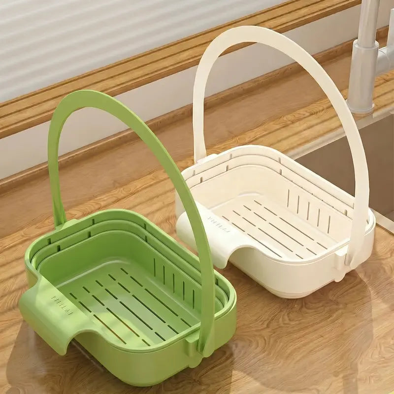 Foldable Kitchen Sink Strainer Basket for Quick Food Catching