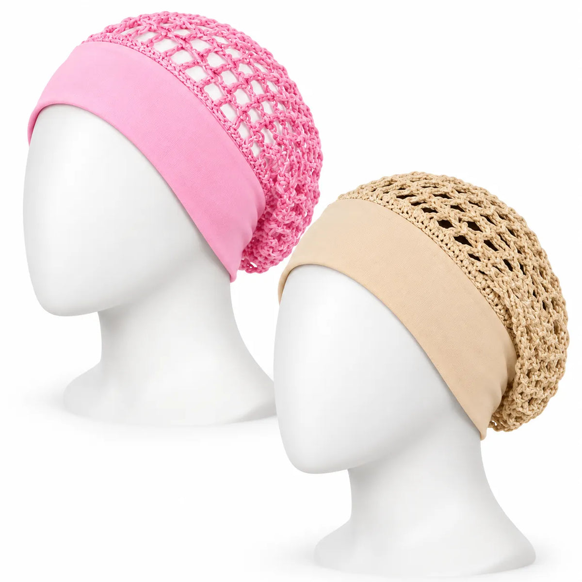 Wide-Band Crochet Mesh Hair Net for Sleeping & Silk Press Protection