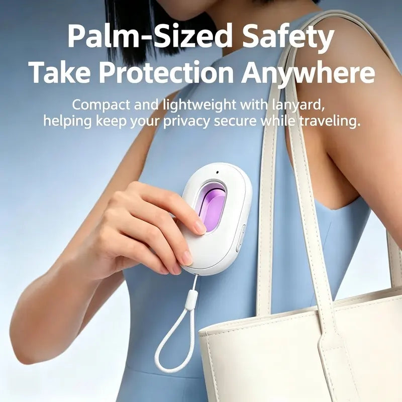 Anti-Spy Infrared Hidden Camera Finder with 3D Spatial Chip & Travel LED Flashlight