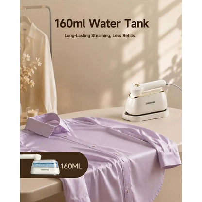 Portable Handheld Garment Steamer for Wrinkle-Free Clothes Anywhere