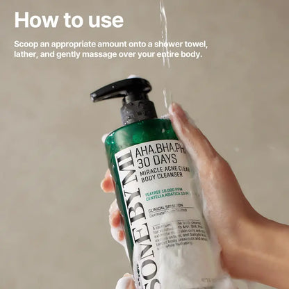 3-in-1 Clarifying Body Wash – Clears Acne, Smooths Bumpy Skin & Soothes Redness  5 Key Selling Points