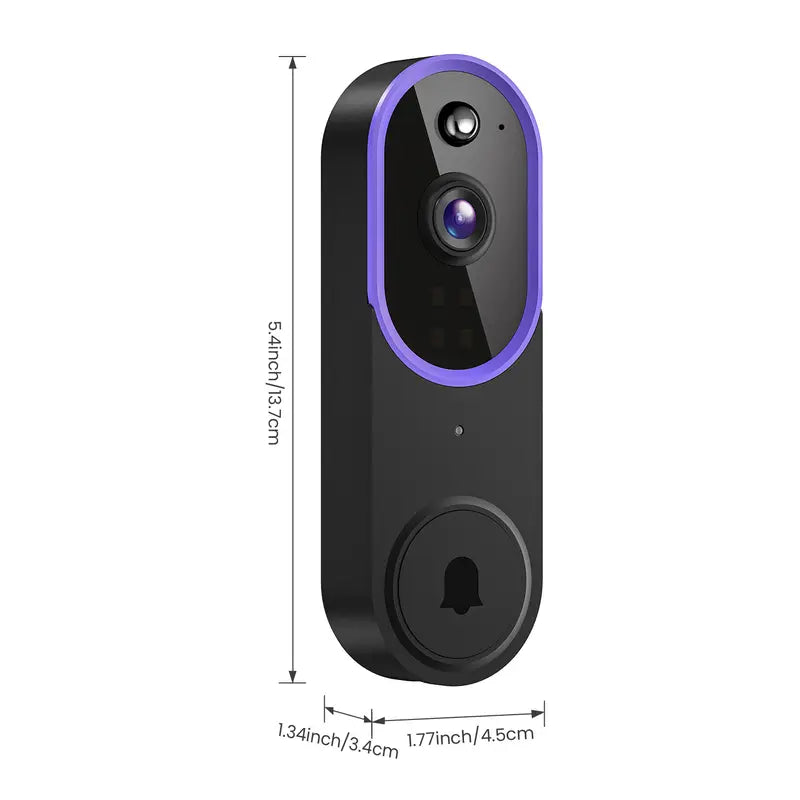 See, Hear & Protect Your Front Door from Anywhere with 1080P Smart AI Video Doorbell