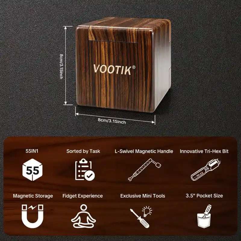55-In-1 Precision Magnetic Screwdriver Set with Foldable Storage Box