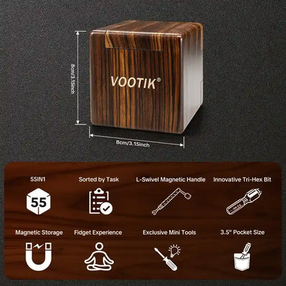 55-In-1 Precision Magnetic Screwdriver Set with Foldable Storage Box