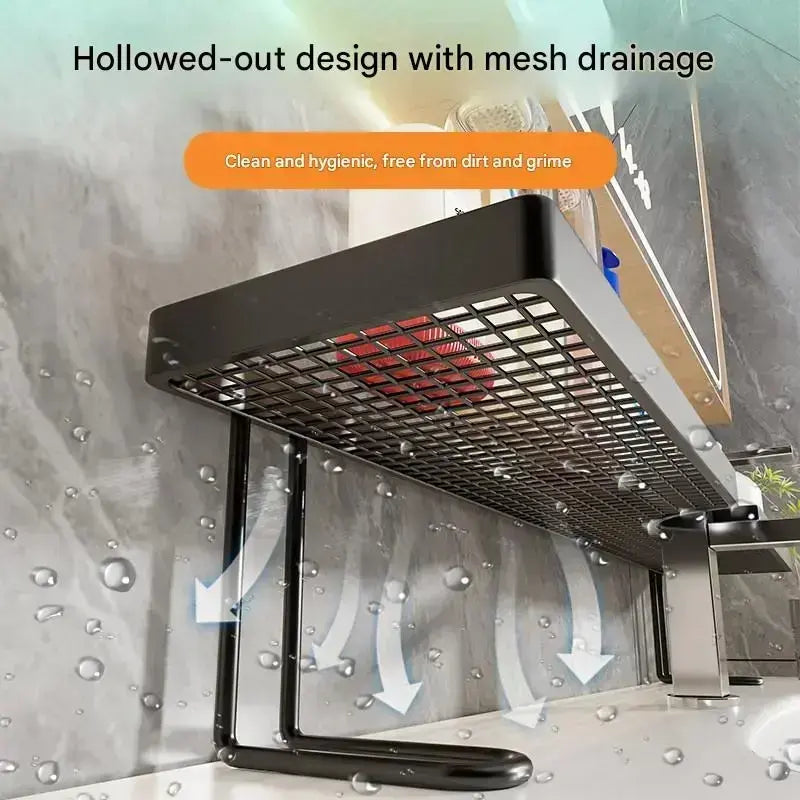 No-Drill Over-the-Faucet Storage Shelf for Instant Countertop Organization