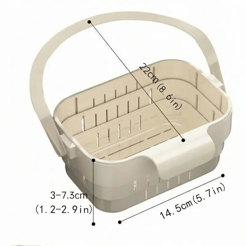Foldable Kitchen Sink Strainer Basket for Quick Food Catching