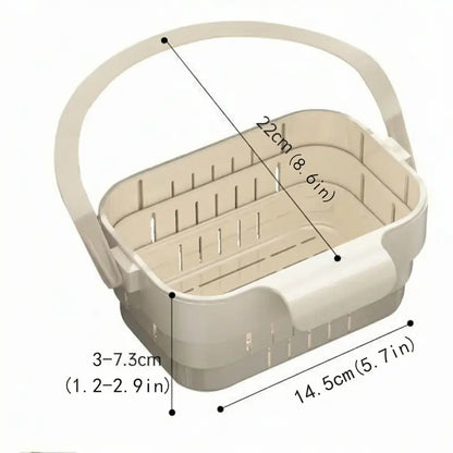Foldable Kitchen Sink Strainer Basket for Quick Food Catching