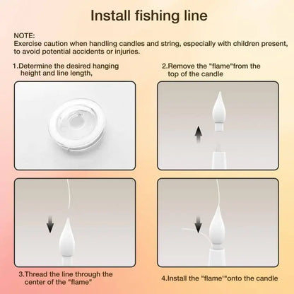 Magical Floating LED Taper Candles with Magic Wand Remote