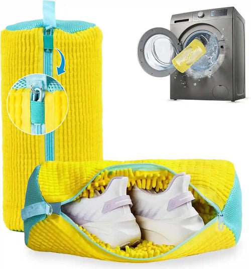 360° Microfiber Shoe Washing Bag For Gentle Deep Cleaning
