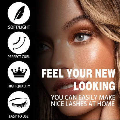 Salon-Quality Lash Extensions at Home in Seconds with Ultra-Light Glue-Free Clusters