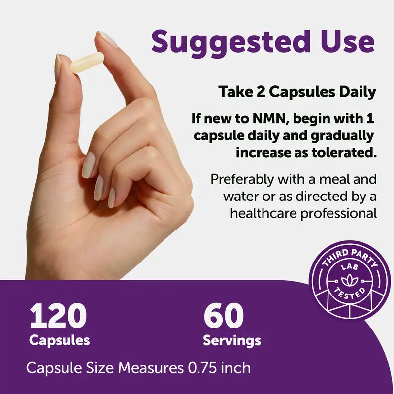 NMN Complex 10-in-1 NAD+ Precursor Capsules for Daily Cellular Wellness