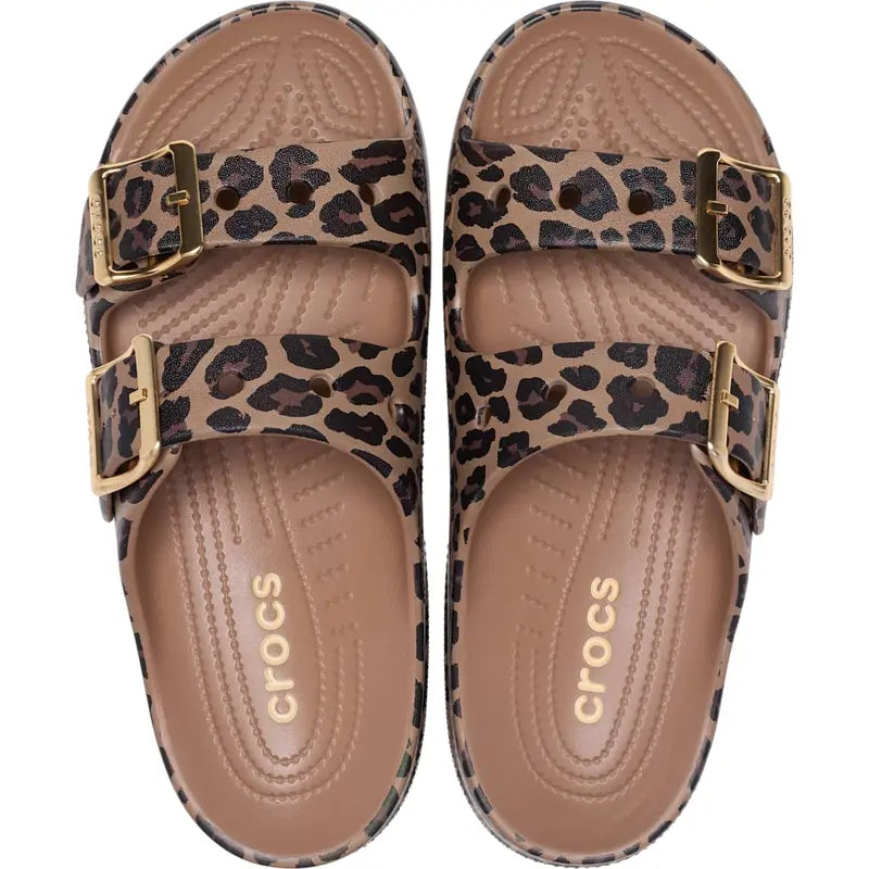 Ultra-Lightweight Dual-Strap Leopard Cushion Sandals