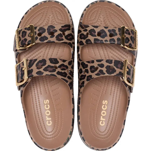 Ultra-Lightweight Dual-Strap Leopard Cushion Sandals