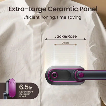 Instantly Erase Wrinkles in Seconds with Portable 2-in-1 Steam Iron for Crisp Flawless Clothes Anywhere