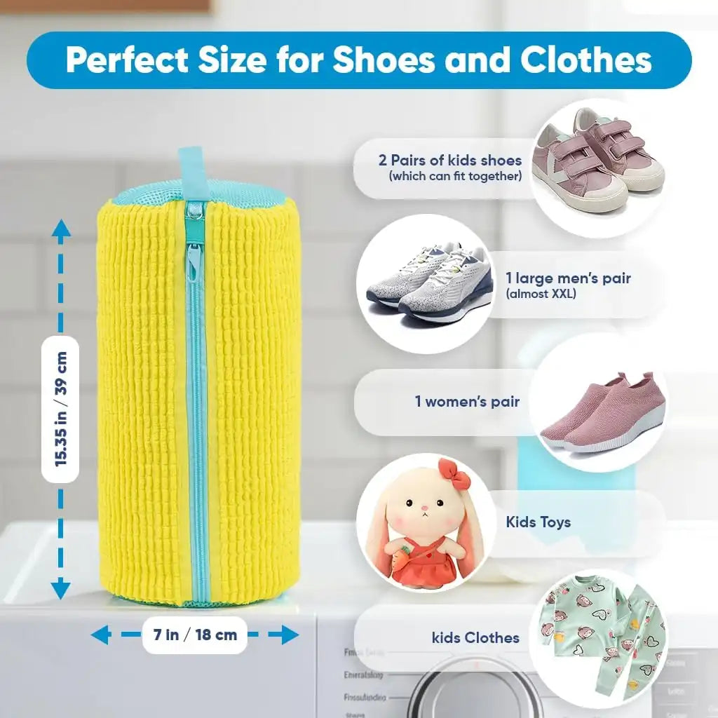 360° Microfiber Shoe Washing Bag For Gentle Deep Cleaning