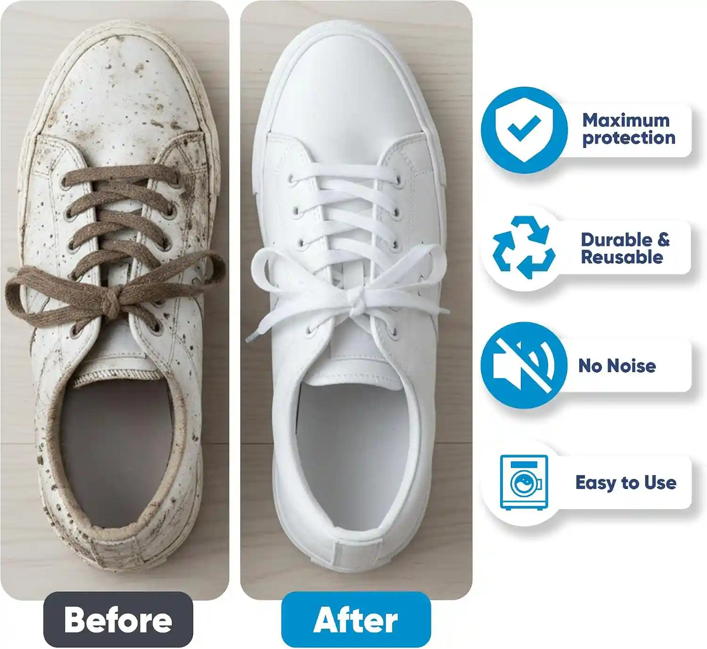 360° Microfiber Shoe Washing Bag For Gentle Deep Cleaning