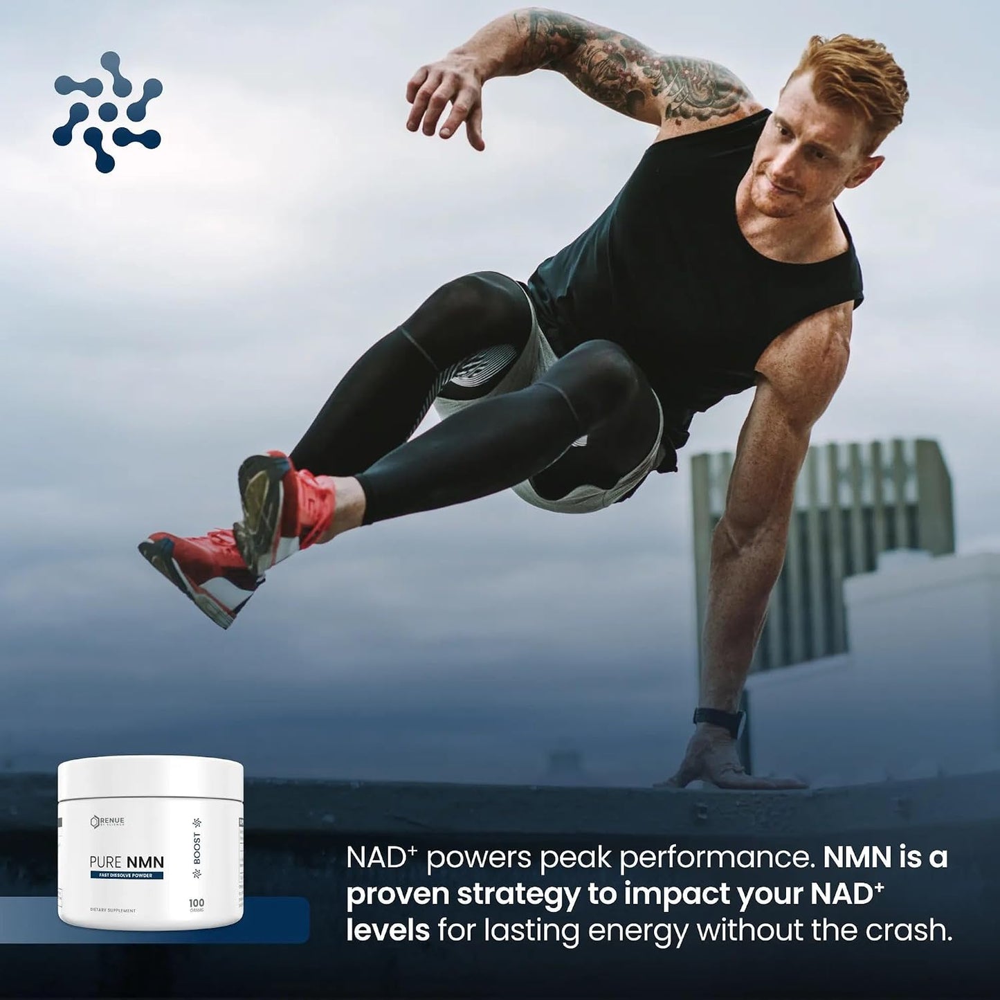 Instant NAD+ Elevation - Fast-Dissolving Pure NMN Powder For Peak Daily Vitality