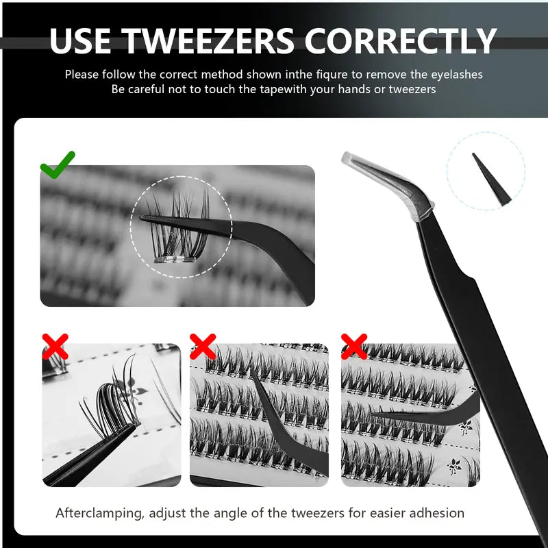 Salon-Quality Lash Extensions at Home in Seconds with Ultra-Light Glue-Free Clusters