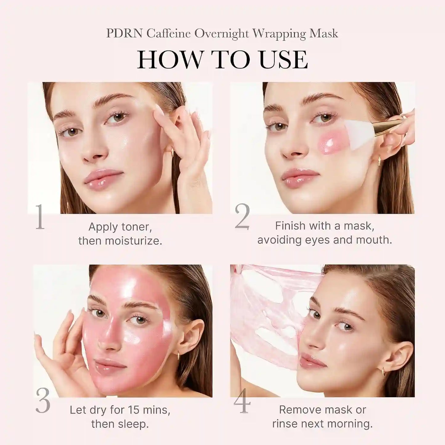 Overnight Wrapping Mask – PDRN & Pink Caffeine Tech For Instant Depuffing & Glass Skin Glow