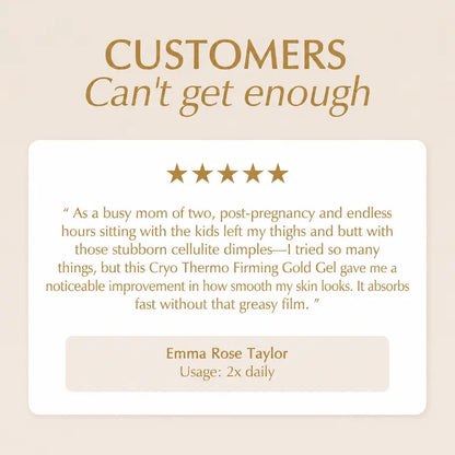 Transform Loose Skin Fast with Cryo-Thermo Gold Gel for a Visibly Sculpted Body