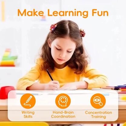 Magic Grooved Writing Practice Books - Master Perfect Handwriting Safely