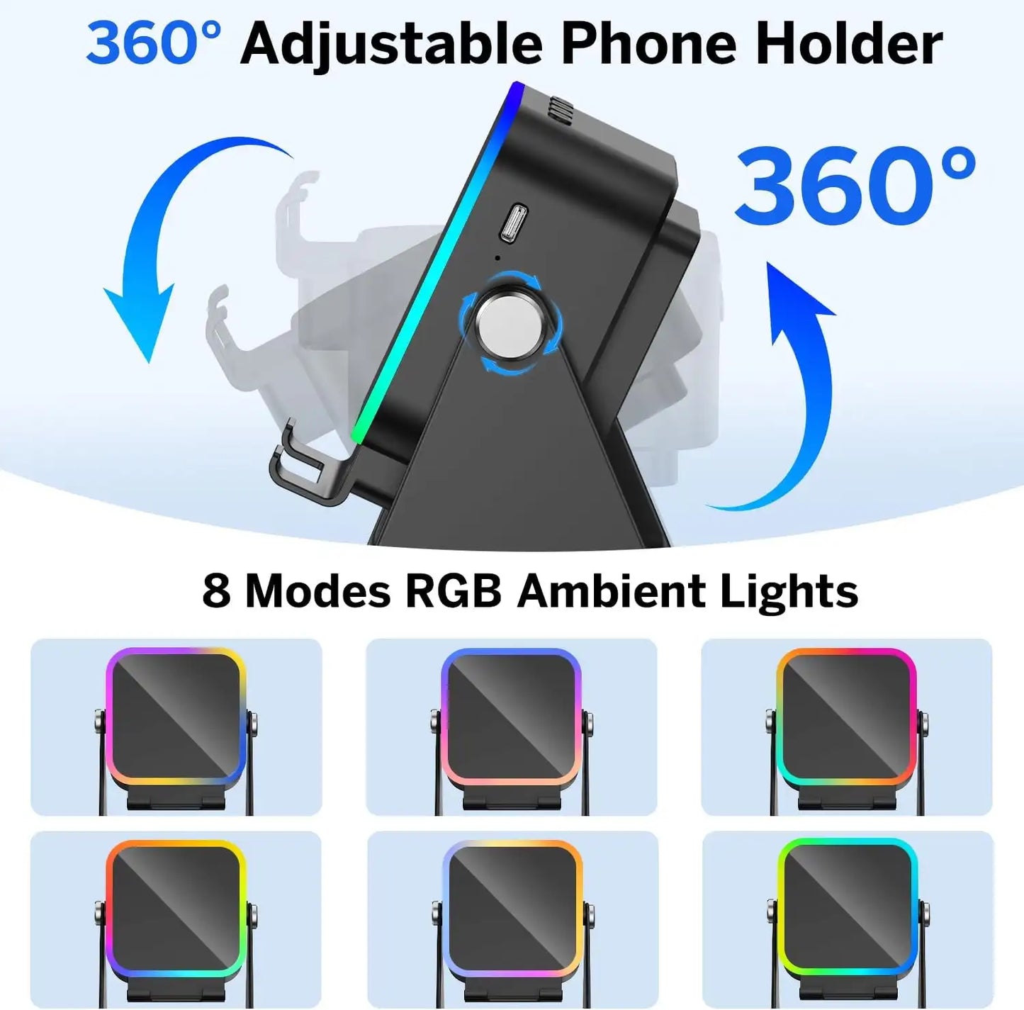 5-in-1 Audio Stand – Instant Wireless Induction For Seamless Hands-Free Entertainment
