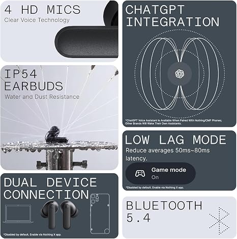 CMF Buds 2a Wireless Bluetooth Earbuds
