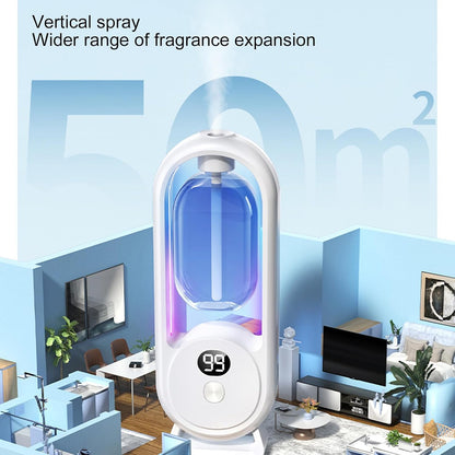 Wall-mounted aroma diffuser with floral essential oil set