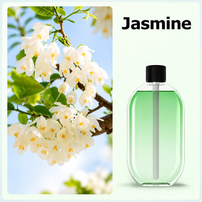 Wall-mounted aroma diffuser with floral essential oil set