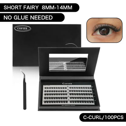 Salon-Quality Lash Extensions at Home in Seconds with Ultra-Light Glue-Free Clusters