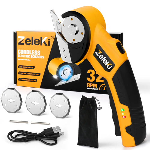 Electric Scissors – Cordless 4V Power For Effortless Heavy-Duty Cutting