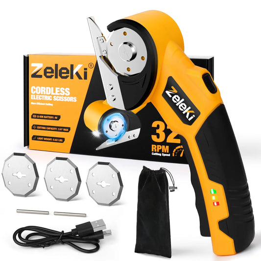 Electric Scissors – Cordless 4V Power For Effortless Heavy-Duty Cutting