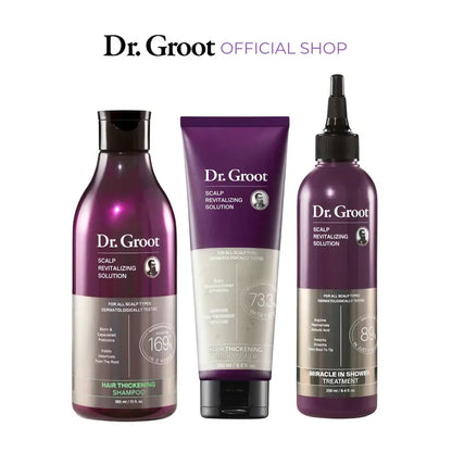 Hair Thickening Serum Set – Prebiotic Scalp Revitalizing Treatment For Advanced Hair Thinning Control