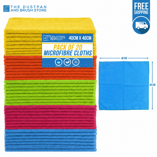 Ultimate 40x40cm Ultra-Absorbent Microfibre Cleaning Cloths Set