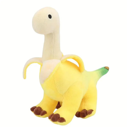 Banana Brontosaurus Plushie Toy for Cuddles & Decor