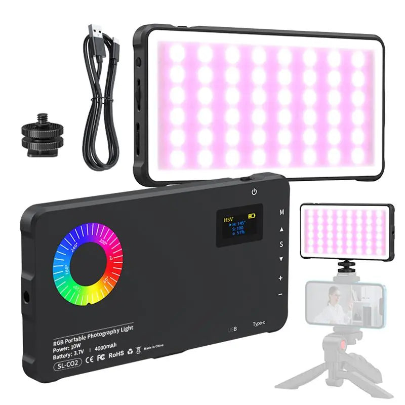 RGB Portable Full-Color LED Video Light
