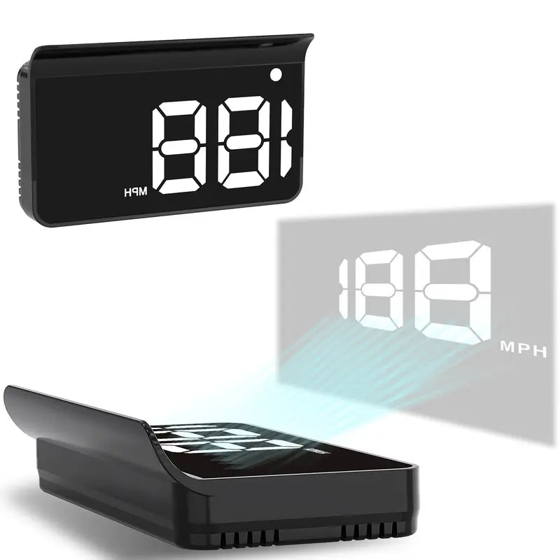Digital Car GPS Speedometer HUD with Screen Hood