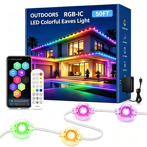 Permanent Outdoor Eave Lights Waterproof Smart Roof Lighting