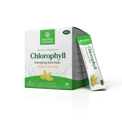 Extra Strength Chlorophyll Lime Twist Stick Packs for Daily Detox Support