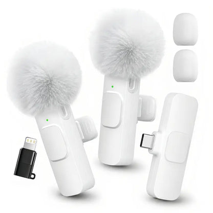 Crystal-Clear Wireless Audio for Every Video – Plug & Play Mini Lavalier Microphone