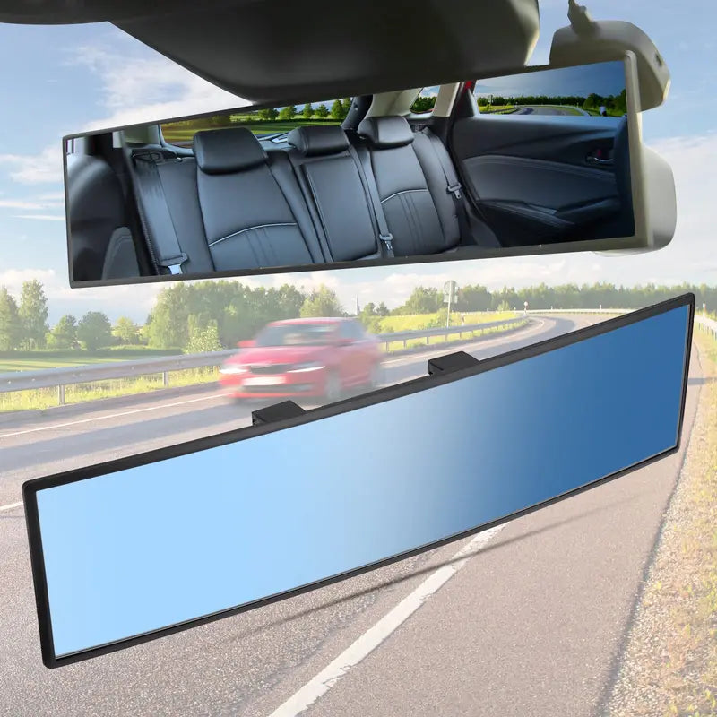Crystal Clear Panoramic Rearview Mirror | 2 Pack per Set