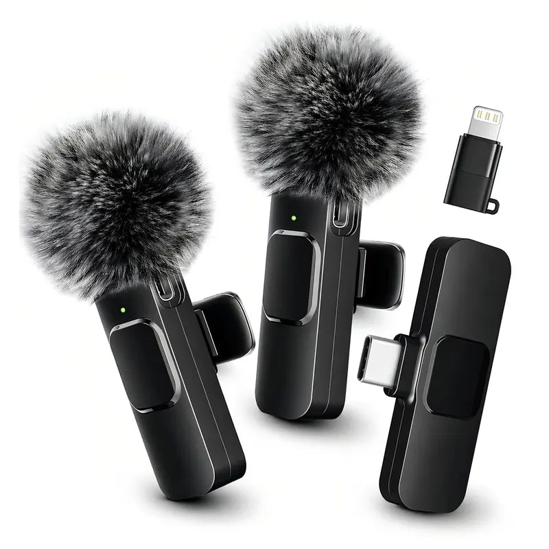 Crystal-Clear Wireless Audio for Every Video – Plug & Play Mini Lavalier Microphone