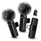 Black | 2 Mics Sets | Lightning Adapter