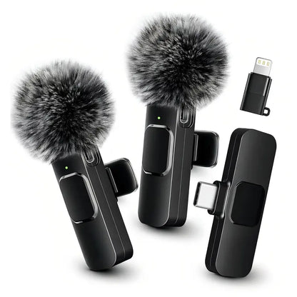 Crystal-Clear Wireless Audio for Every Video – Plug & Play Mini Lavalier Microphone