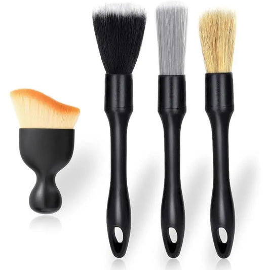 4-Piece Scratch-Free Car Interior Detailing Brush Set
