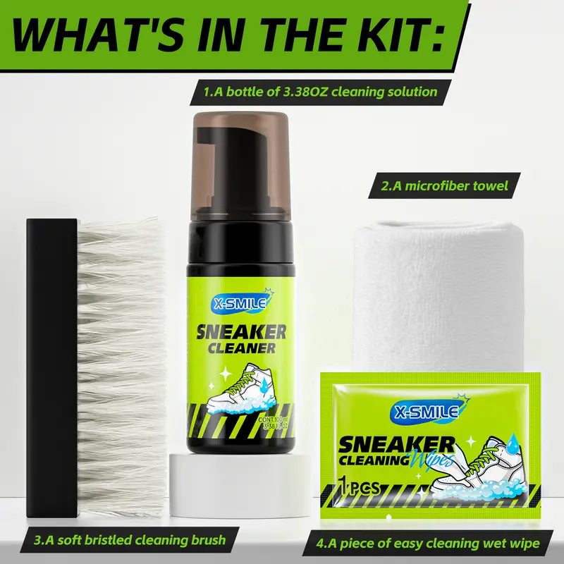 Sneaker Cleaning Kit – Instant Foam Dry Cleaner For Spotless Kicks In Seconds